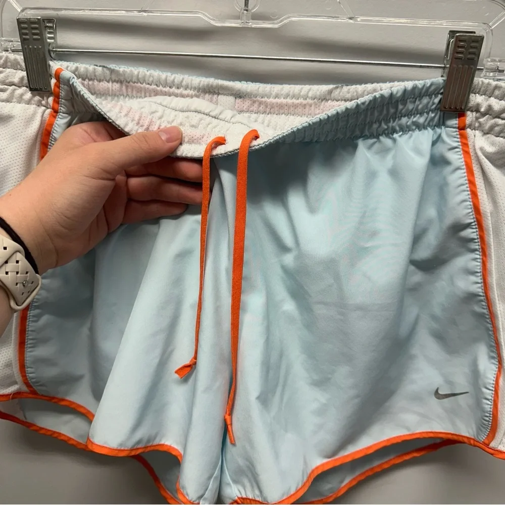 Nike Blue Athletic Shorts with drawstring, key pockets, & mesh underwear, Sz L - Picture 7 of 12
